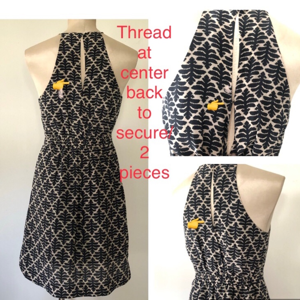 Madewell Silk Dress Ikat Floral Daylight 0 C5228 - Picture 6 of 8